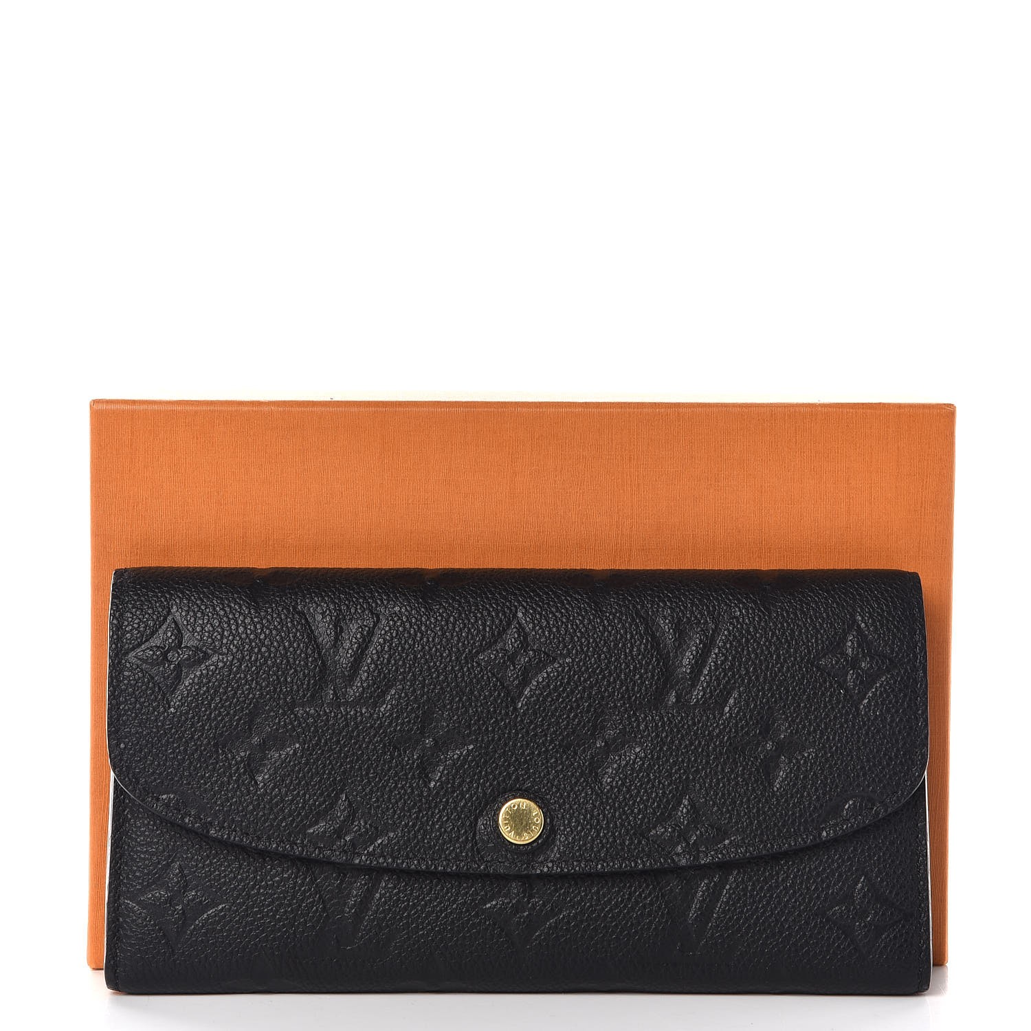 LOUIS VUITTON Empreinte Emilie Wallet Black Dune 310635