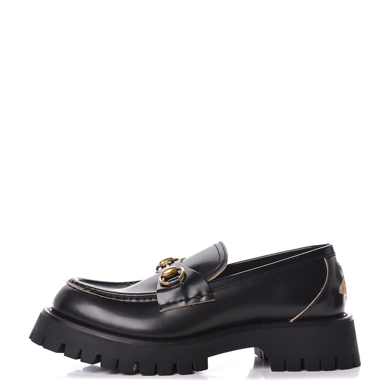 womens black gucci loafers