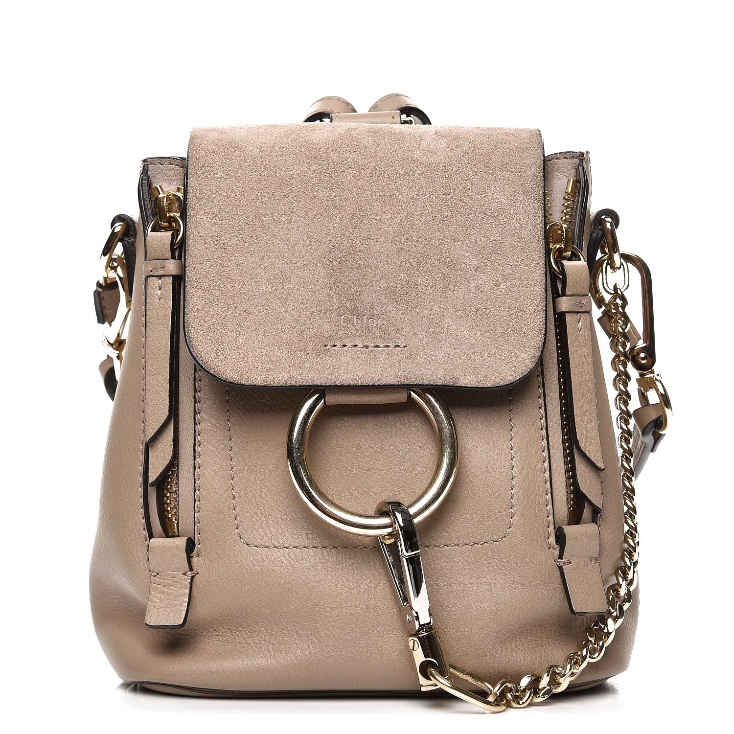 chloe faye backpack grey