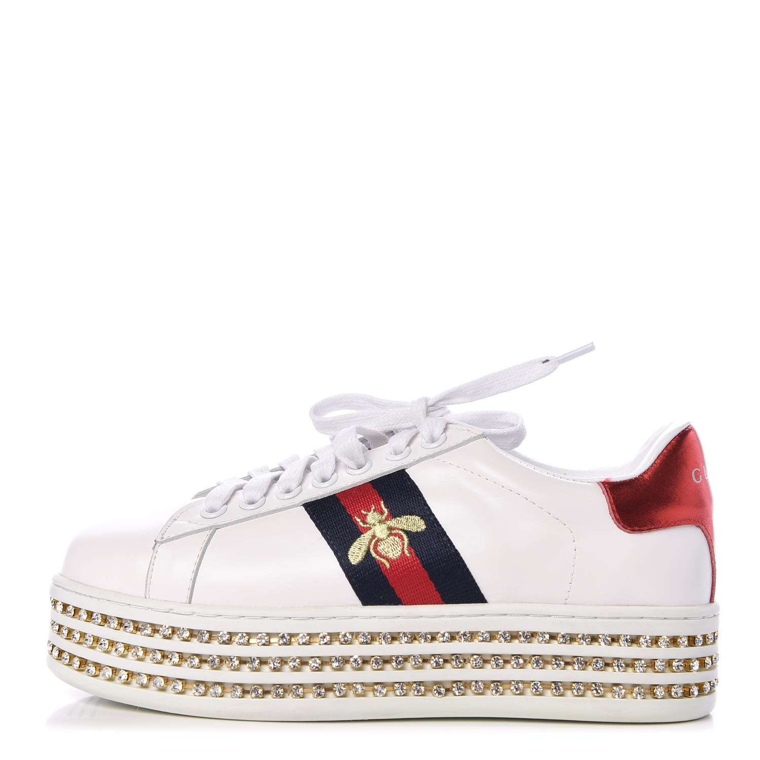 gucci bee platform sneakers