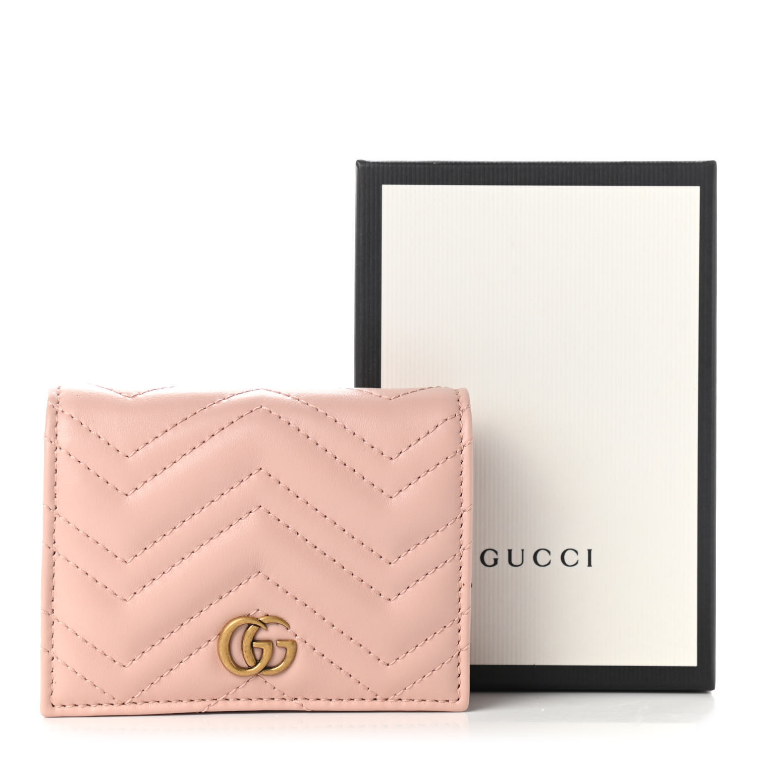 gucci dusty pink card holder