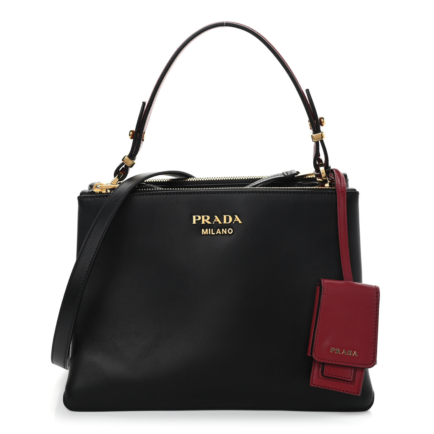 prada calfskin shoulder bolsa