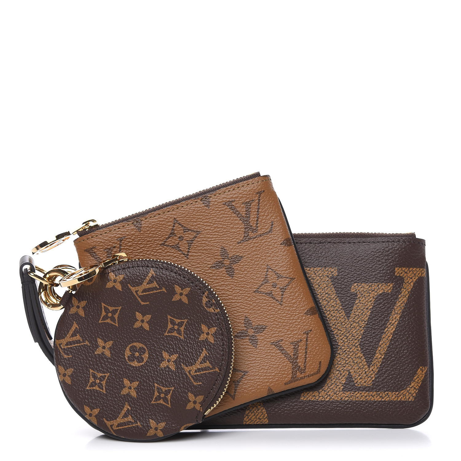 lv monogram trio pouch