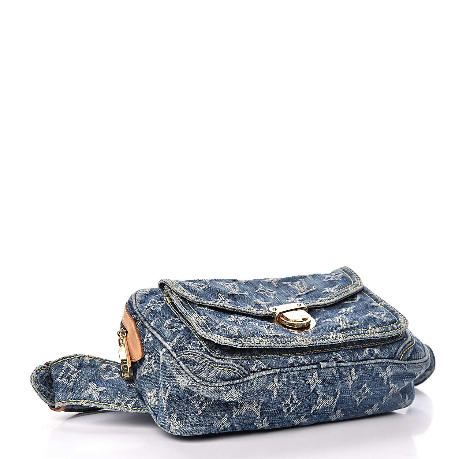 Louis Vuitton Monogram Denim Bum Bag Blue 486212 