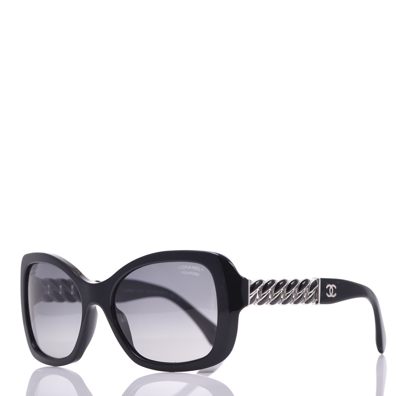 CHANEL Chain Square Sunglasses 5305 Black 304717