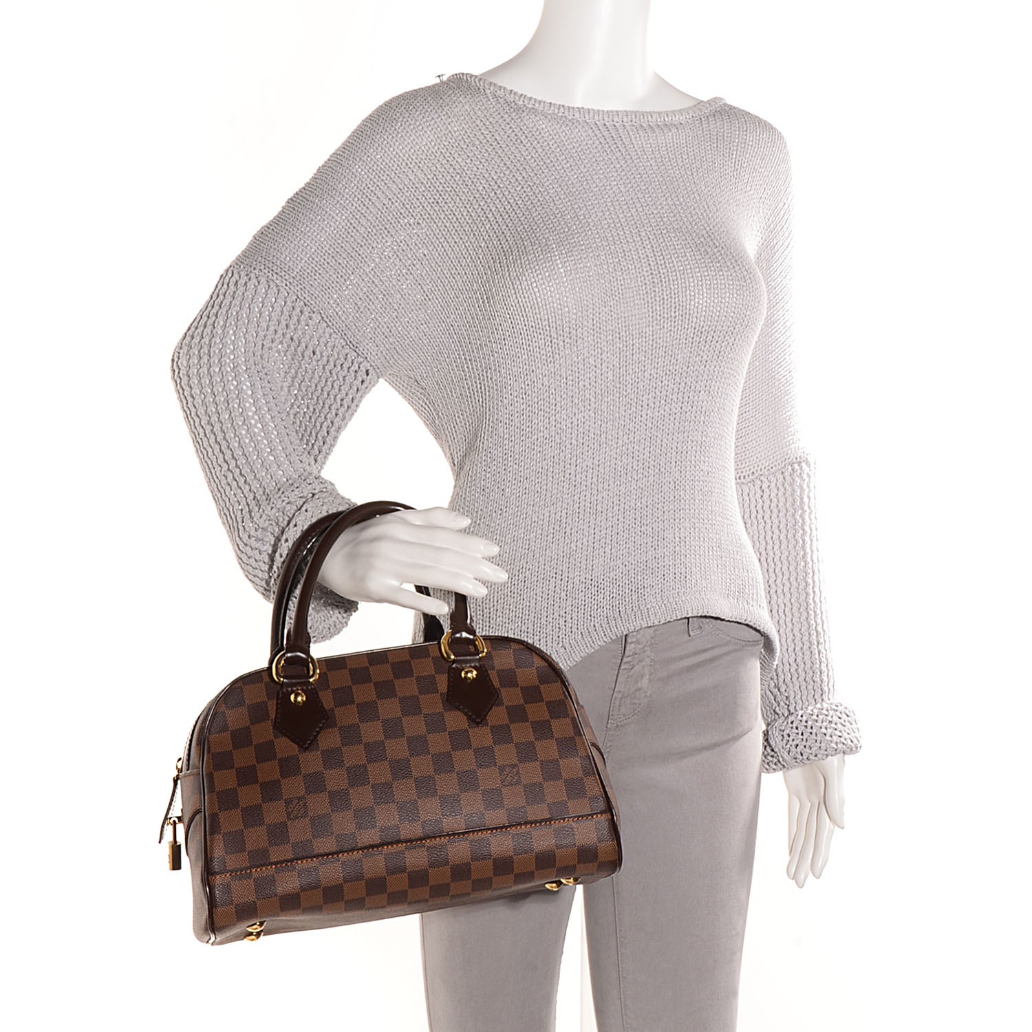 Designer Duomo Damier Ebene Canvas Handbag -Items available on our website  only!