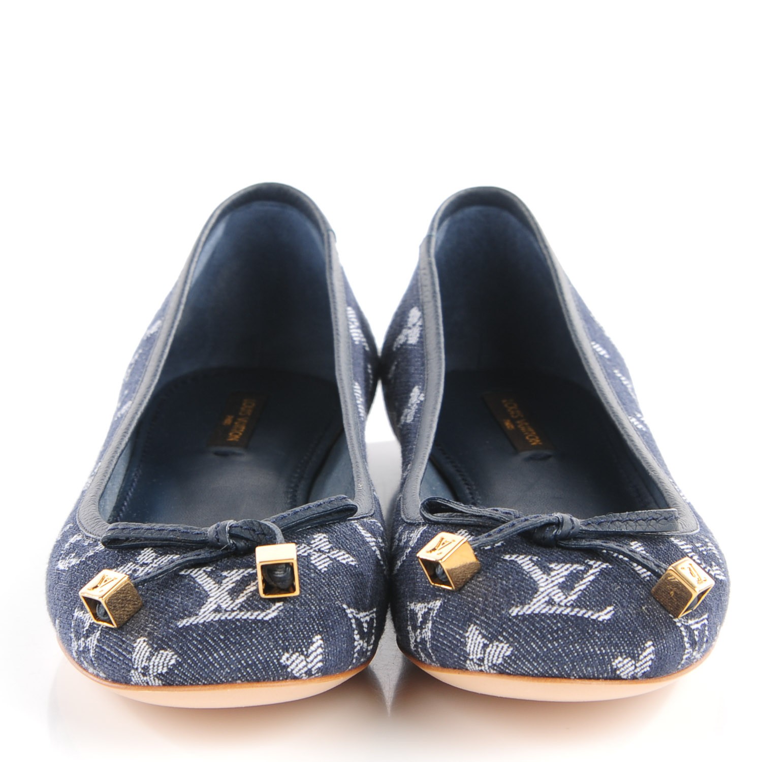 Louis Vuitton Leather Flats In Blue