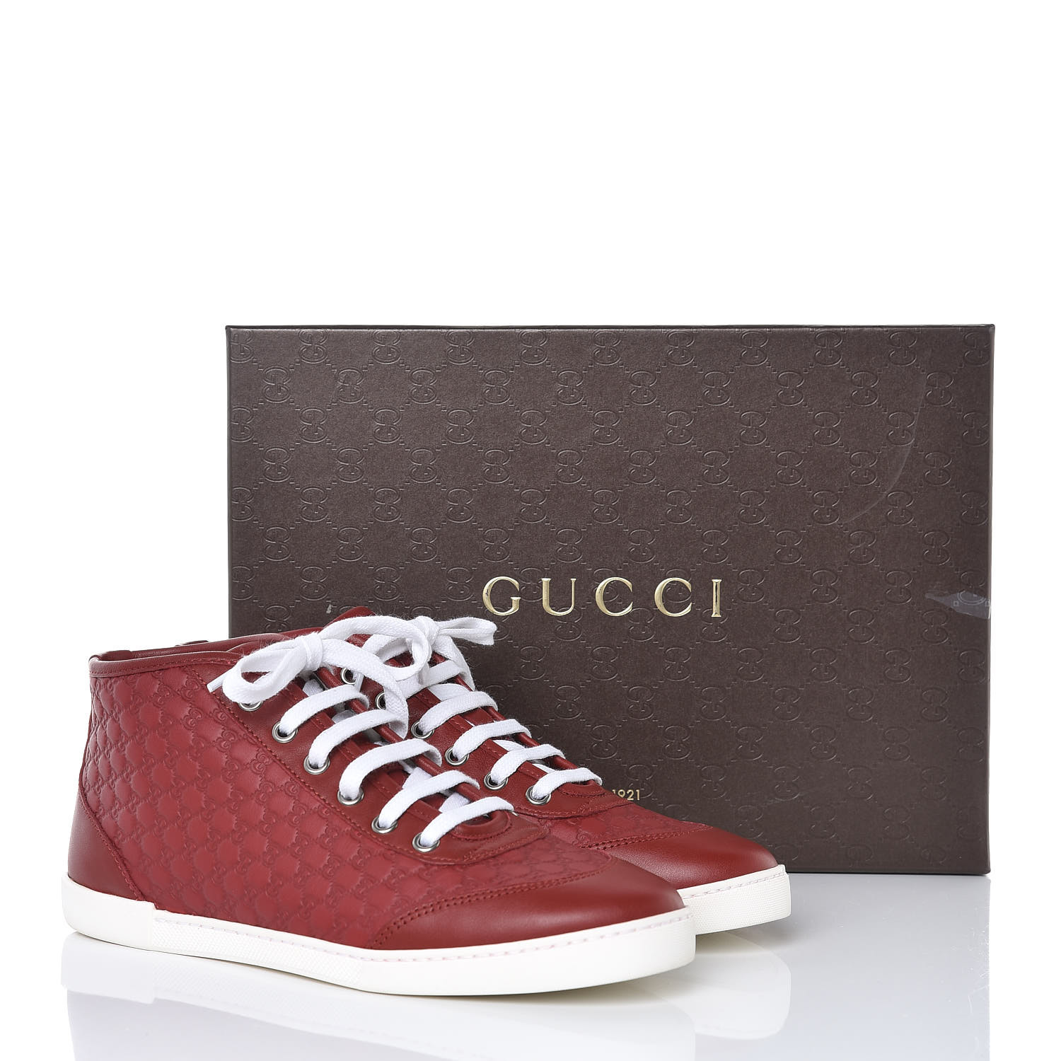 guccissima high top sneakers