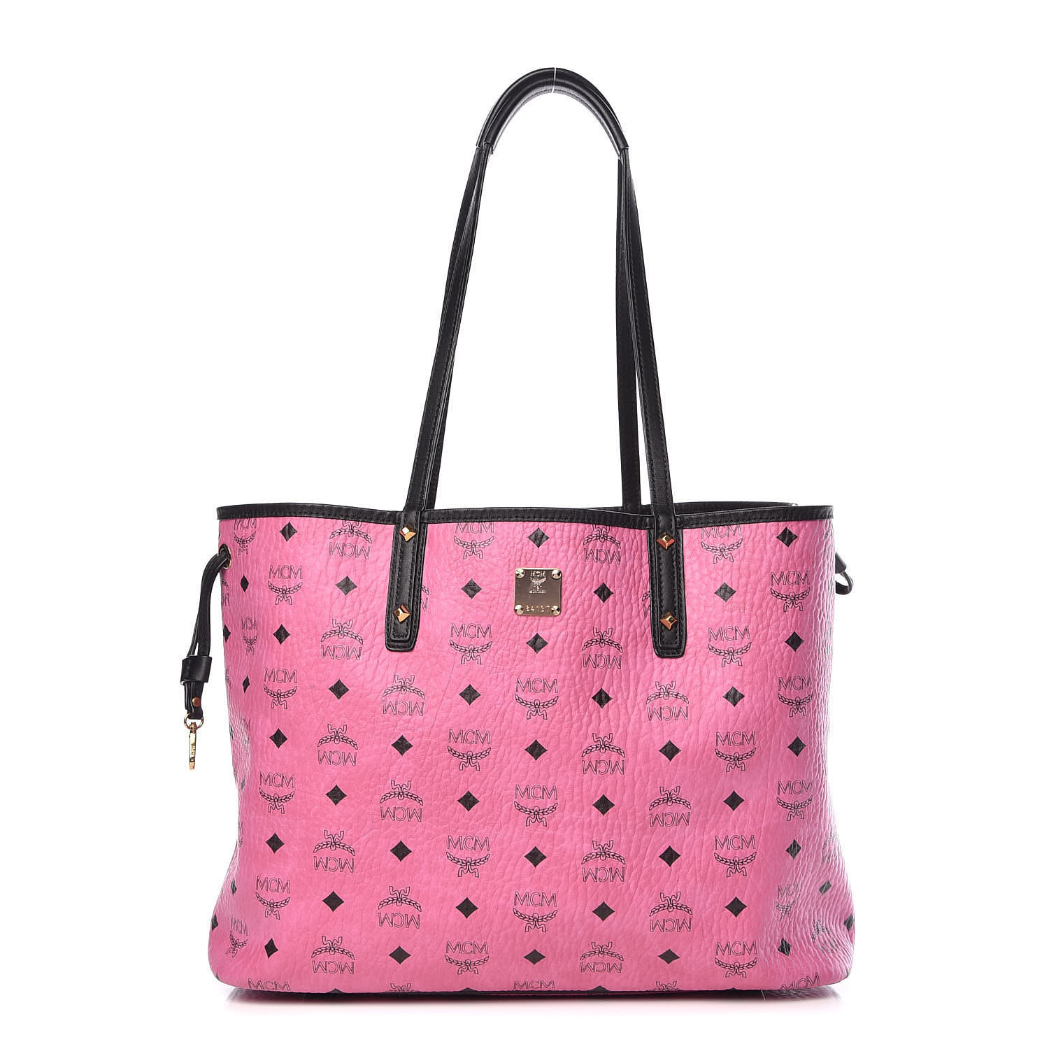 mcm pink shopper tote