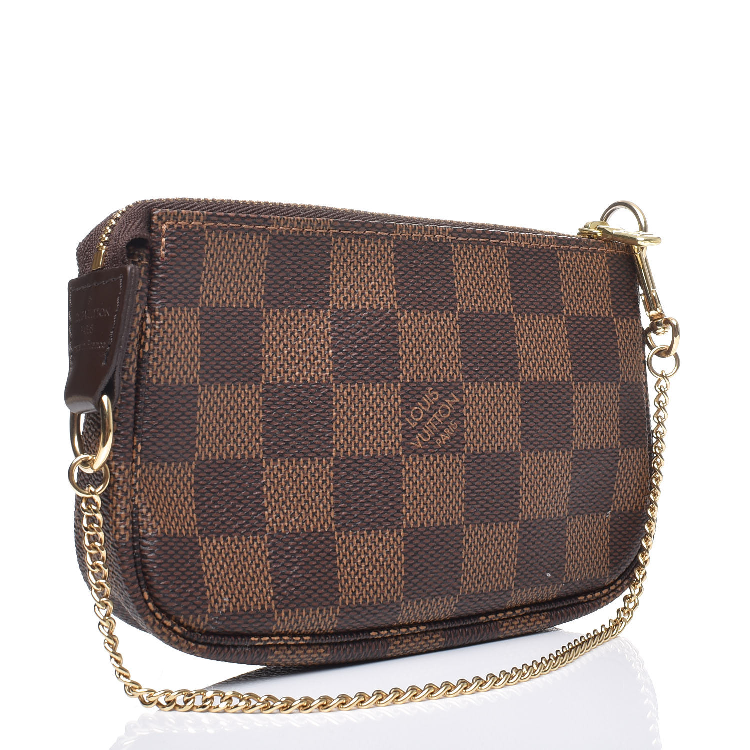 louis vuitton pochette accessoires damier ebene mini brown