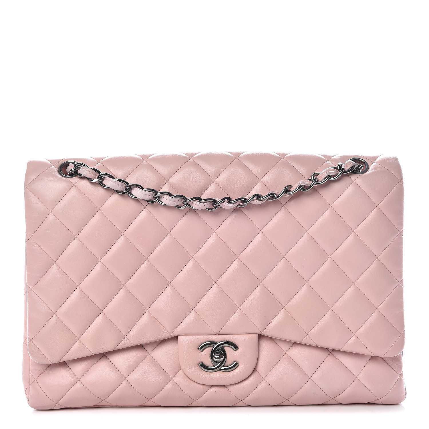 chanel pink lambskin