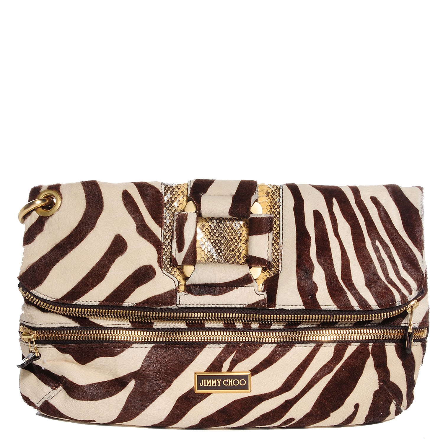 jimmy choo zebra bag