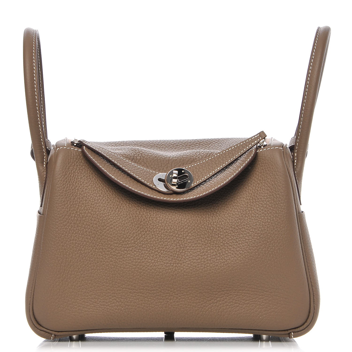 HERMES Taurillon Clemence Lindy 26 Etoupe 283302