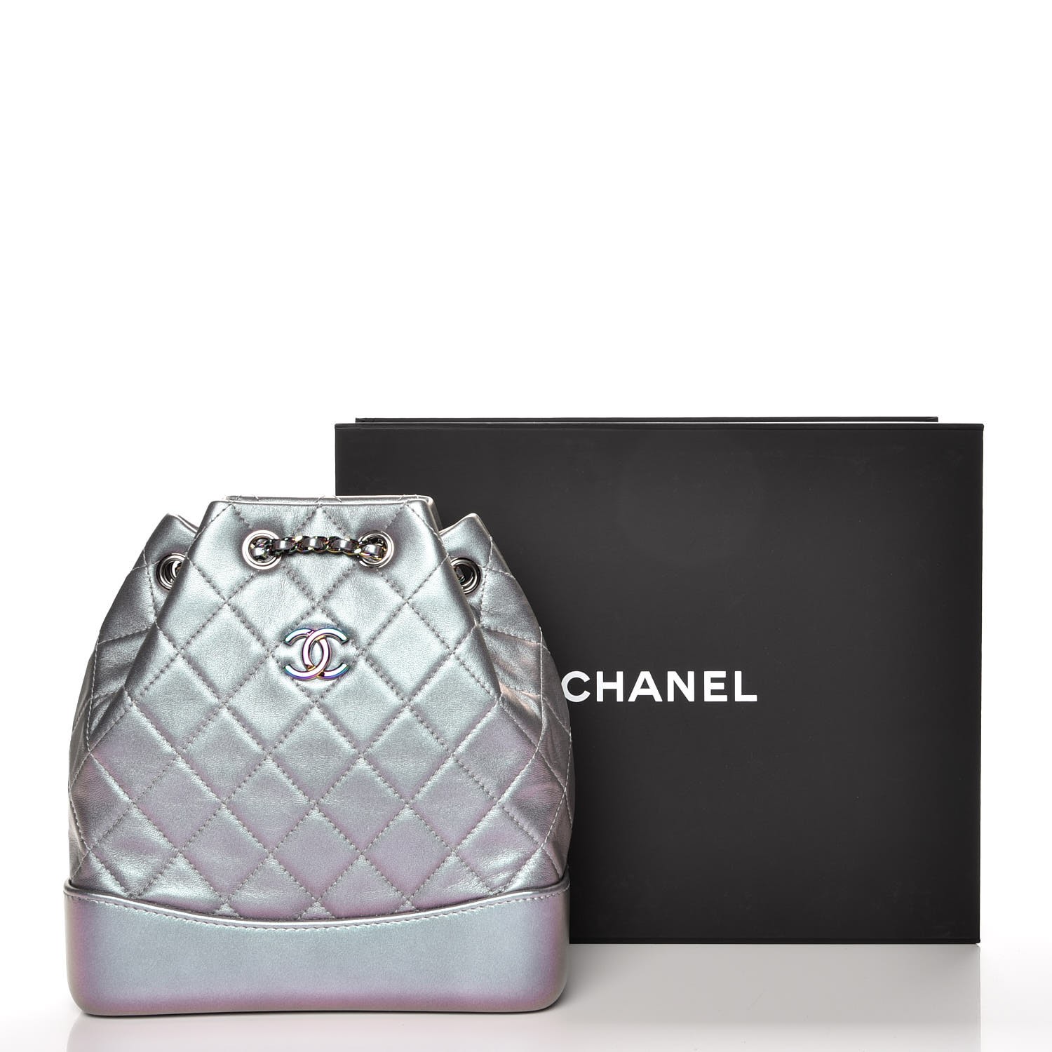 chanel iridescent lambskin quilted bag