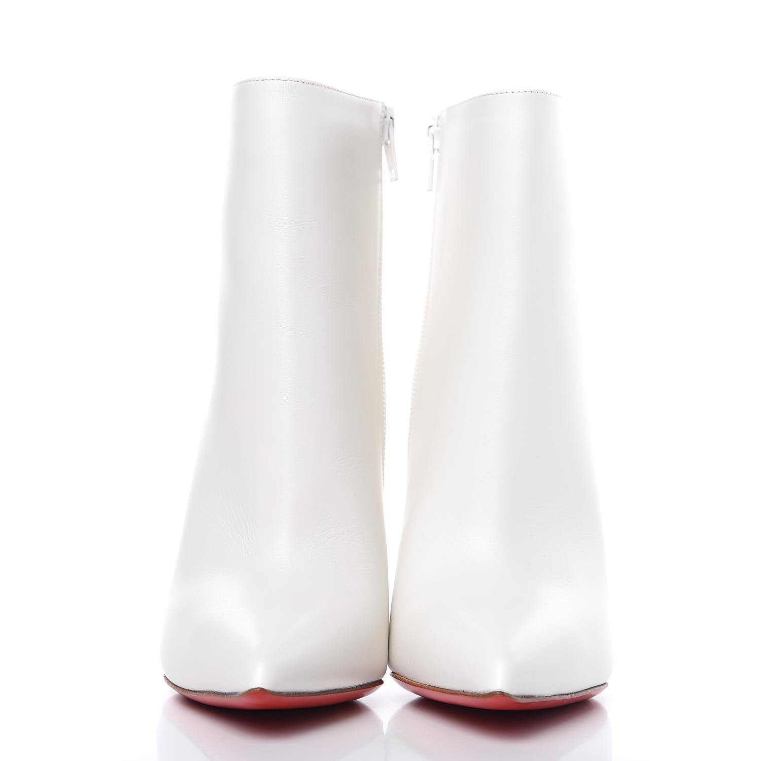 christian louboutin white ankle boots