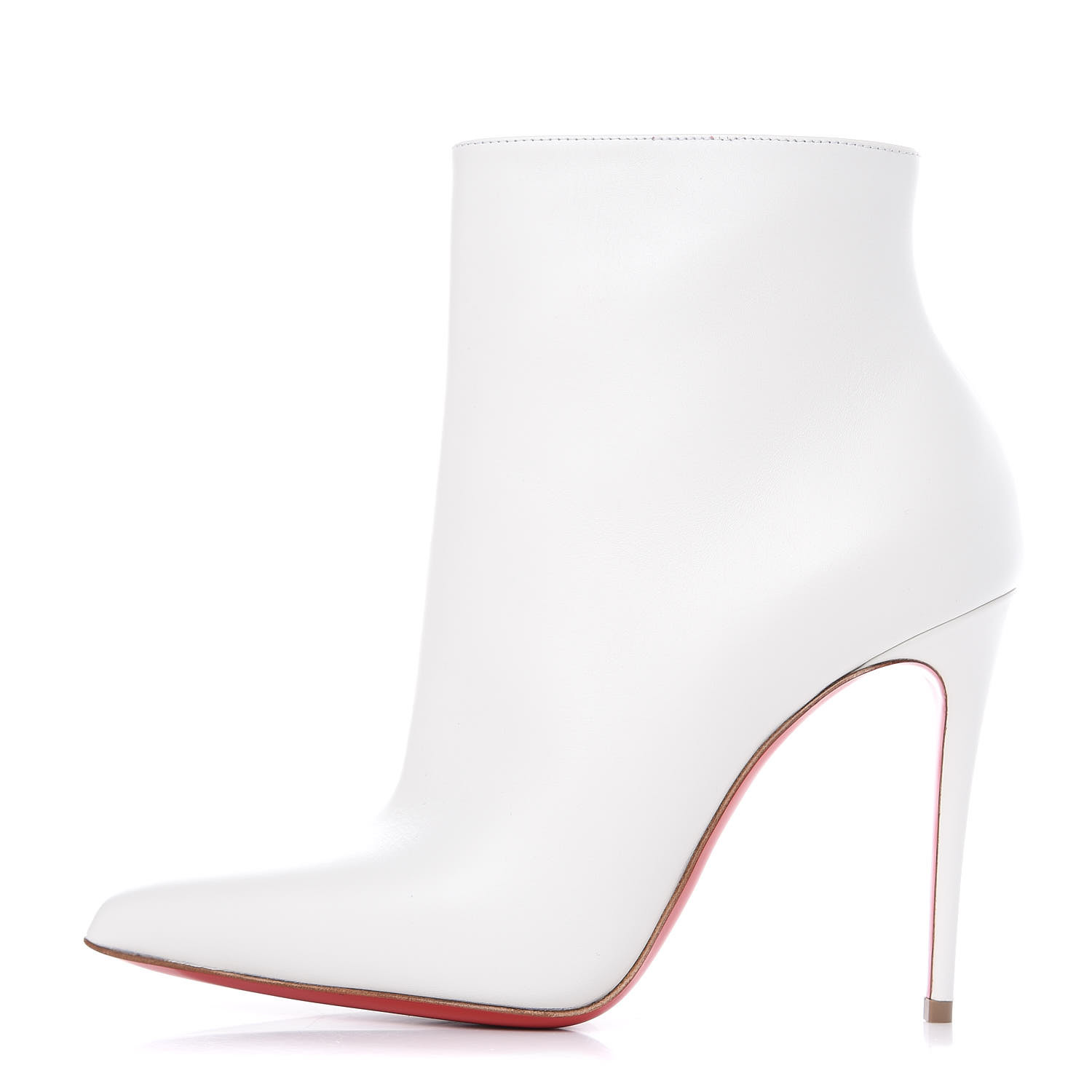 louboutin white ankle boots