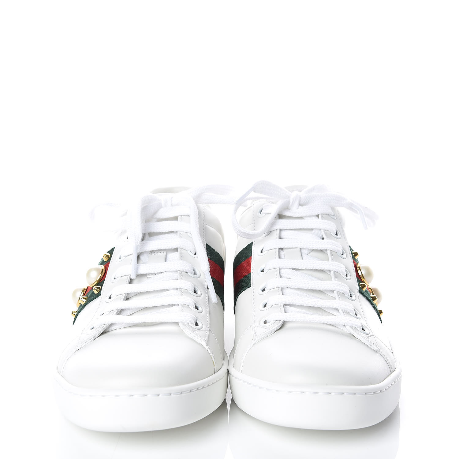 gucci pearl studded sneakers