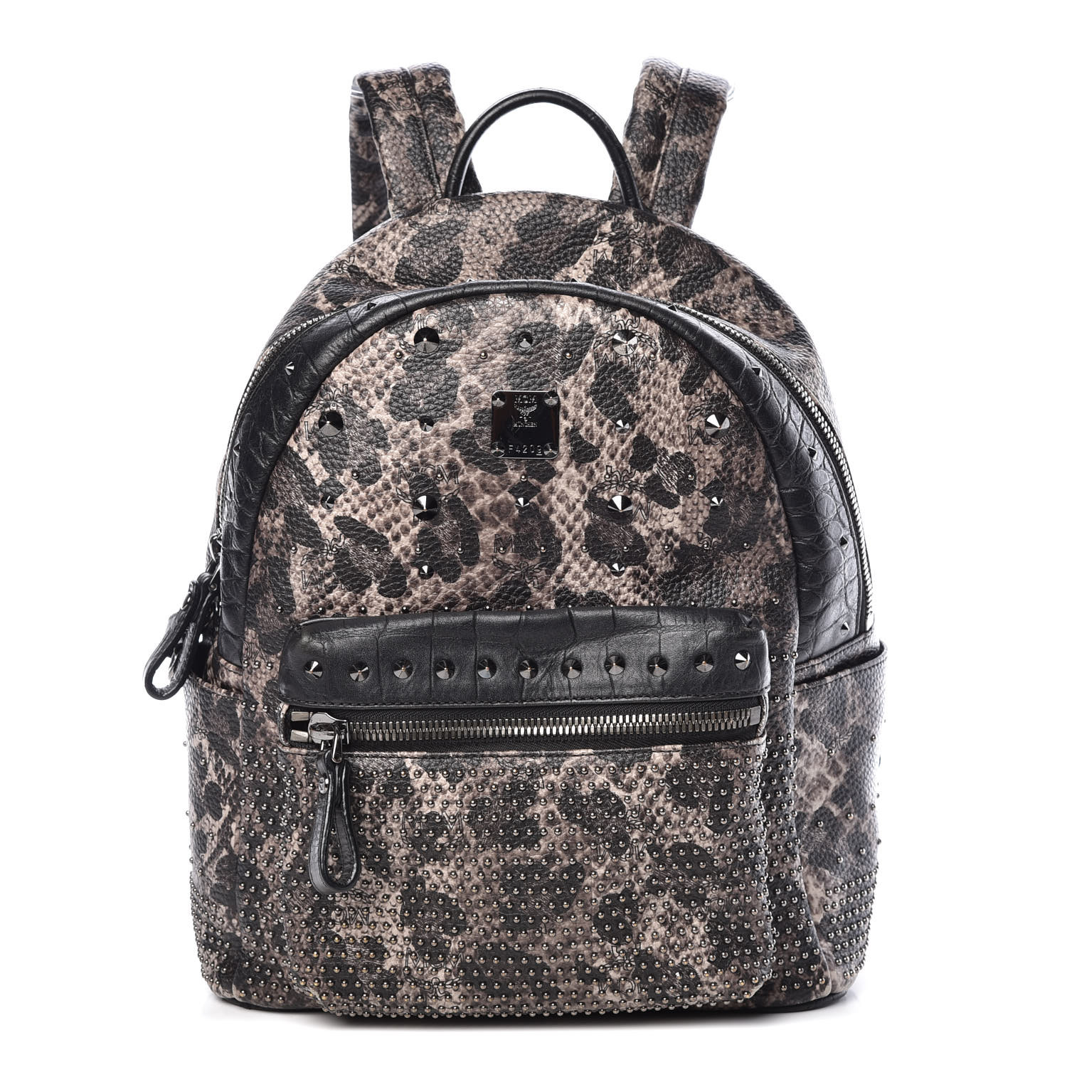 mcm leopard backpack