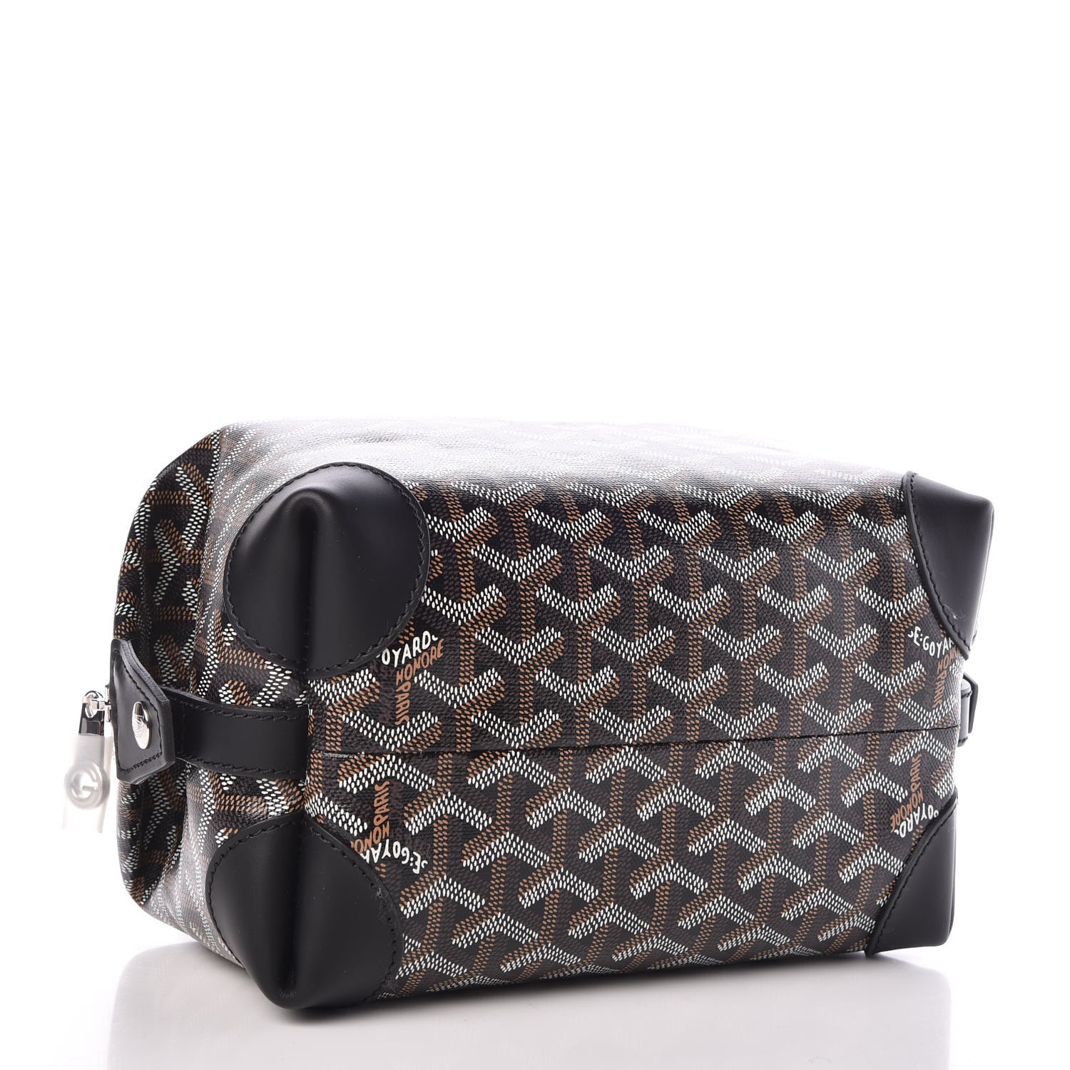 GOYARD Goyardine Boeing 25 Trousse de Toilette Black 320817