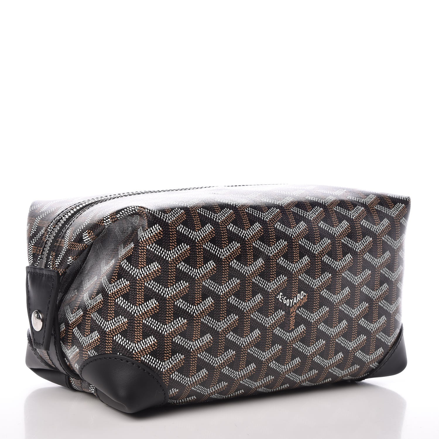 GOYARD Goyardine Boeing 25 Trousse de Toilette Black 320817