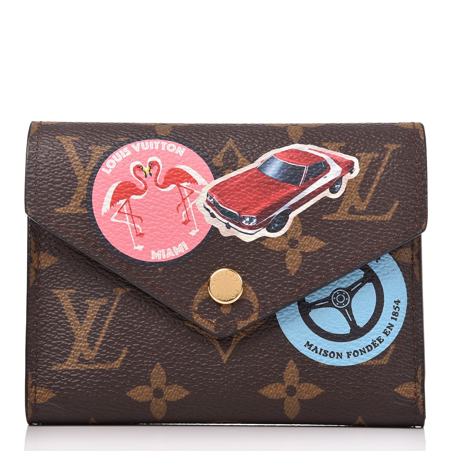 LOUIS VUITTON Monogram World Tour Victorine Wallet 308213