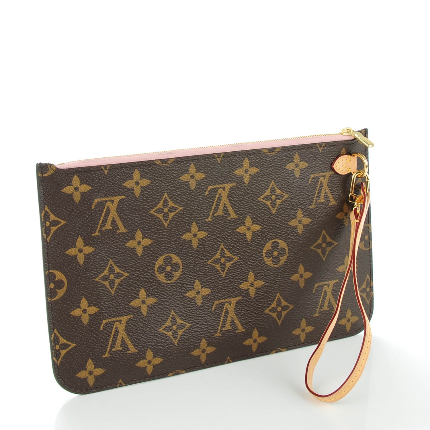 LOUIS VUITTON Monogram Neverfull MM GM Pochette Rose Ballerine 135782 ...