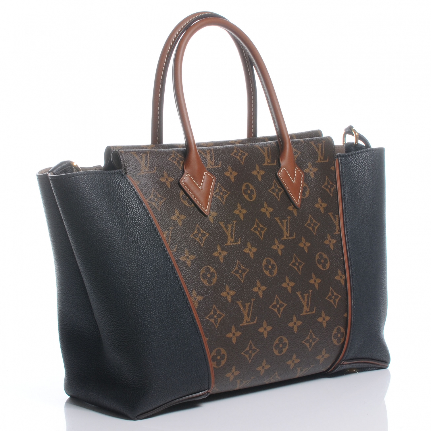 louis vuitton half black half monogram bag