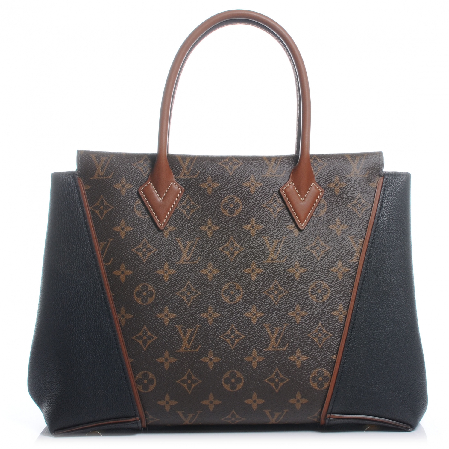 louis vuitton half black half monogram bag