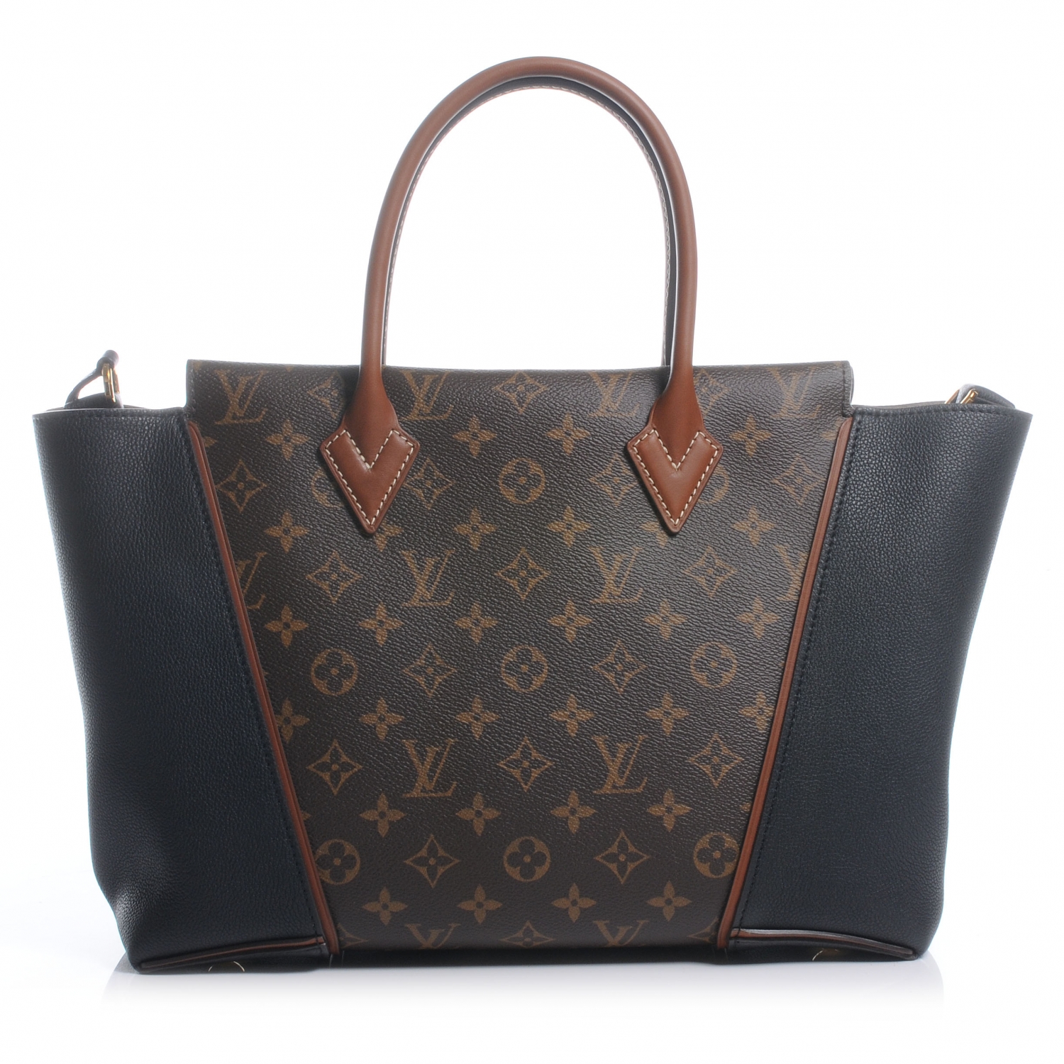 louis vuitton half black half monogram bag