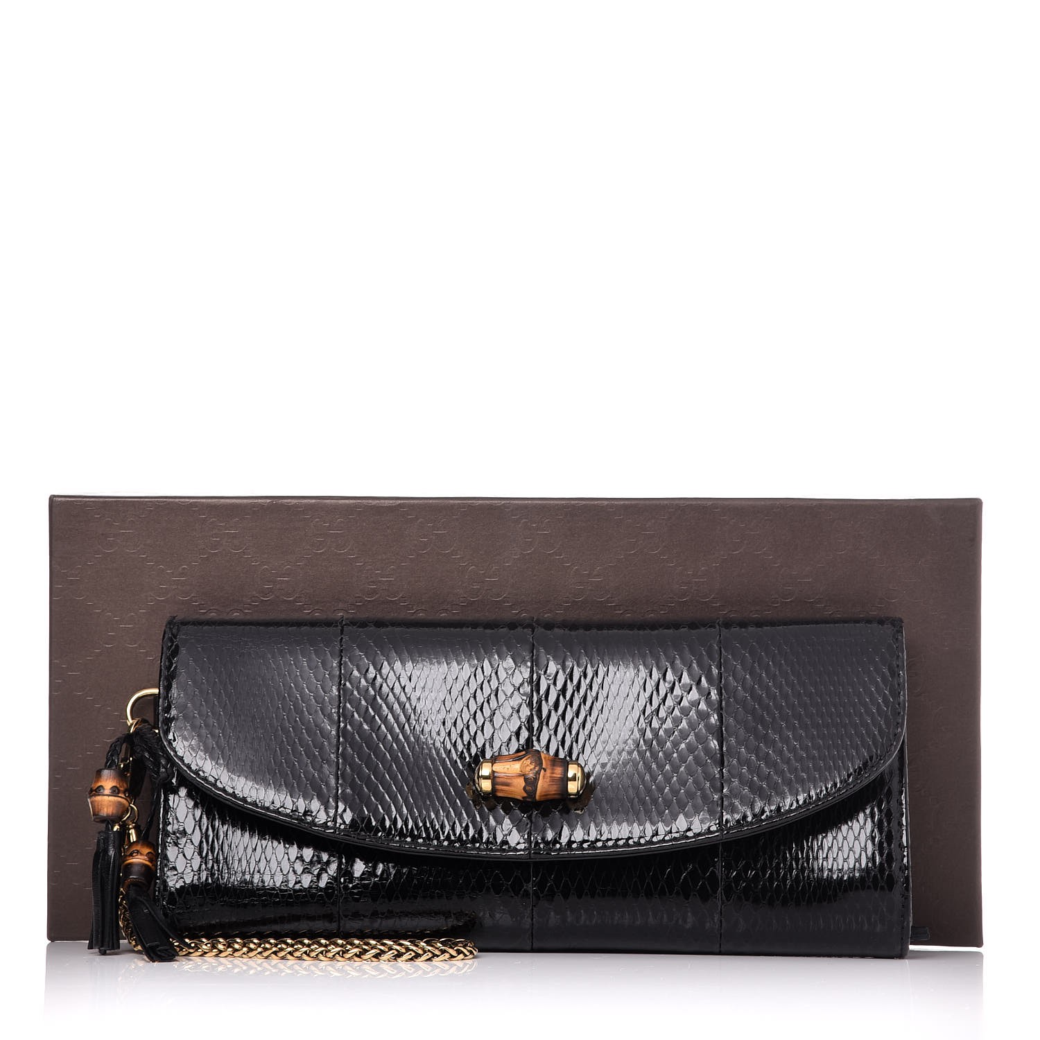 gucci python clutch