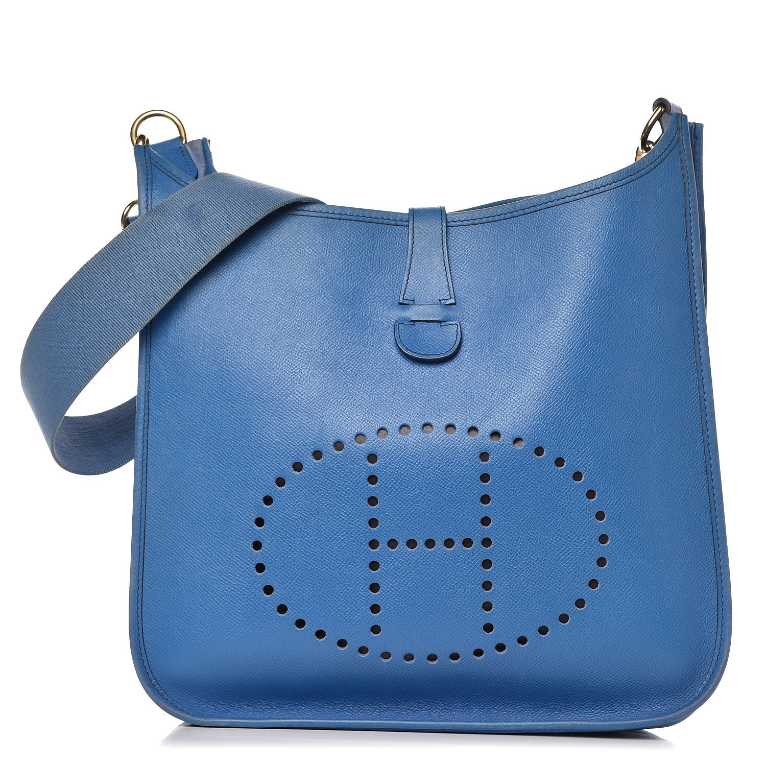 HERMES Courchevel Evelyne GM Bleu France 323255