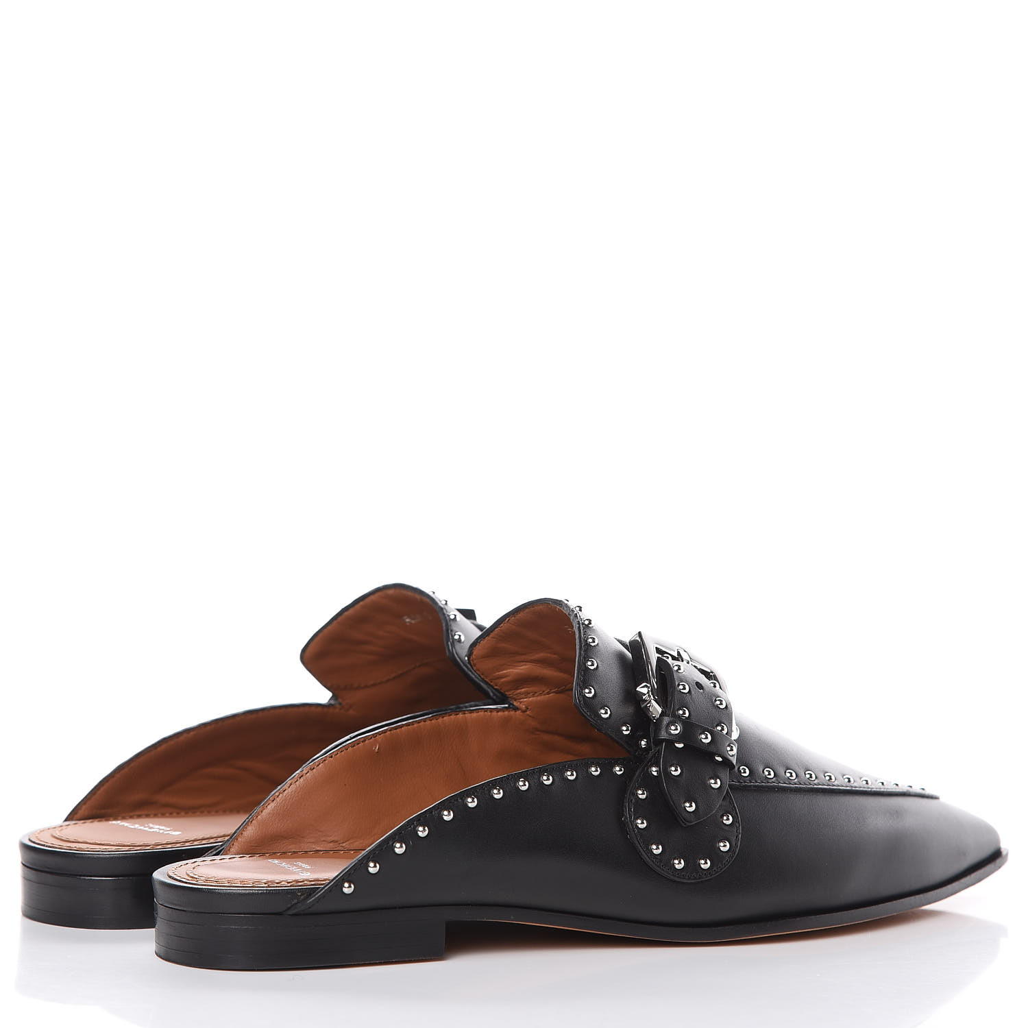 givenchy elegant studded loafer mule