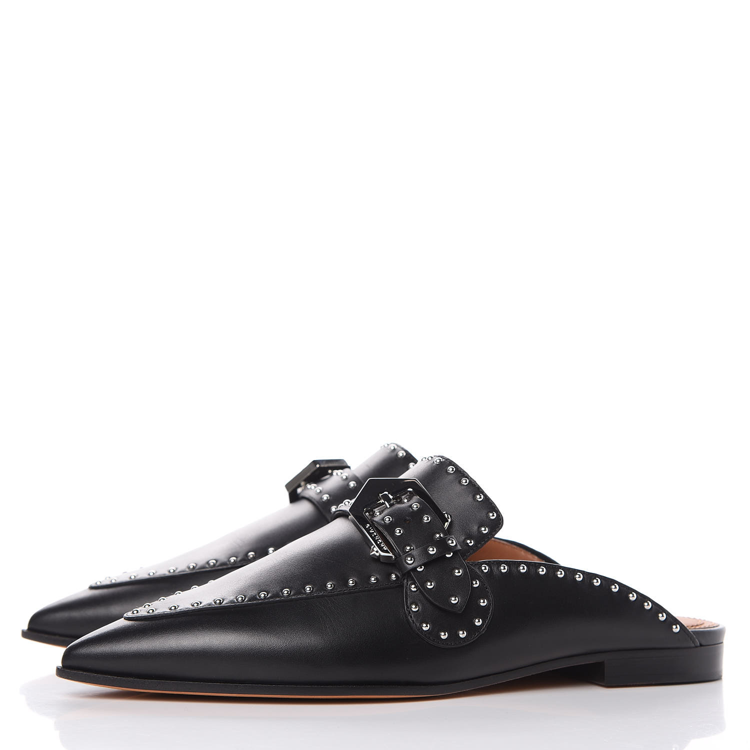 givenchy elegant studded loafer mule