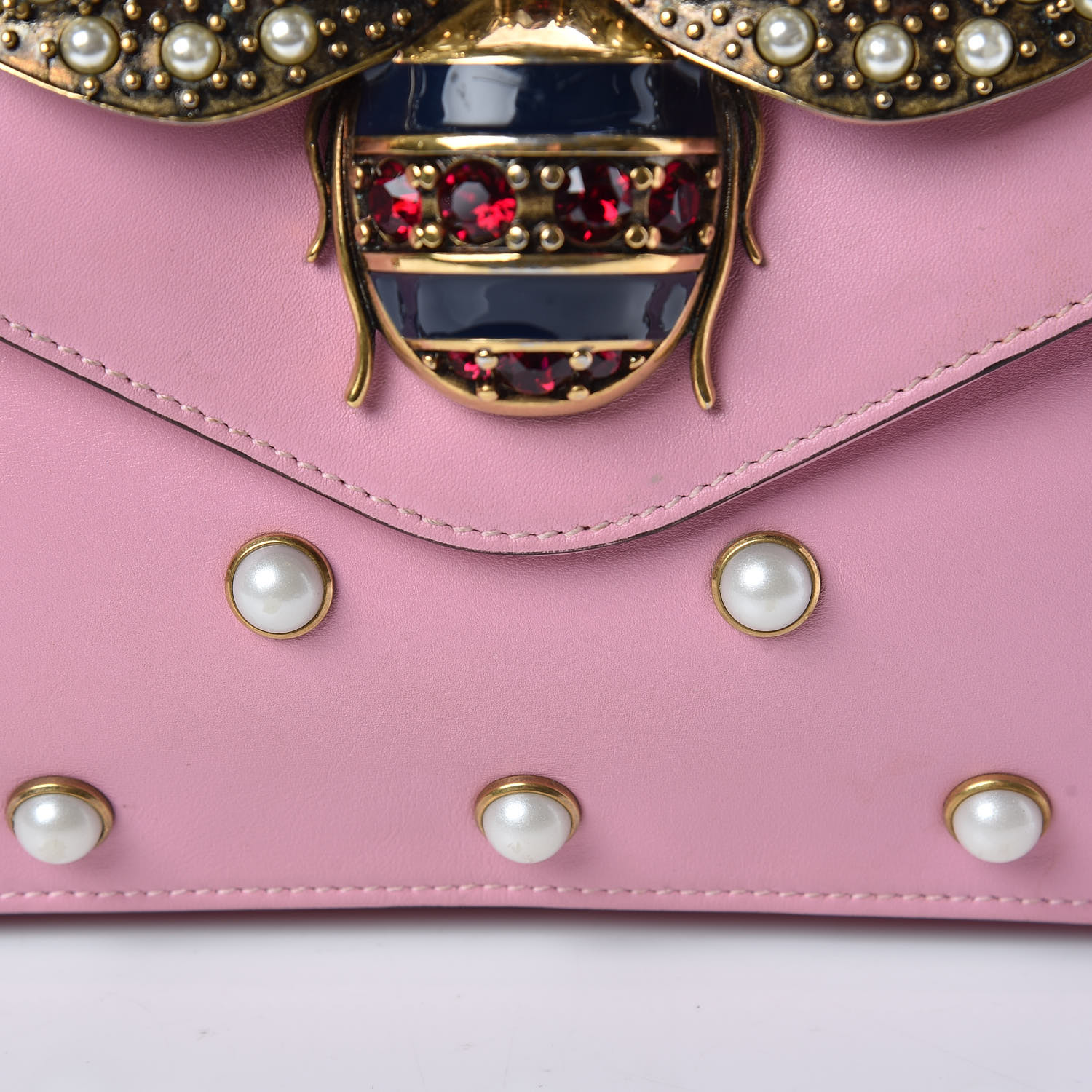 pink gucci bee bag