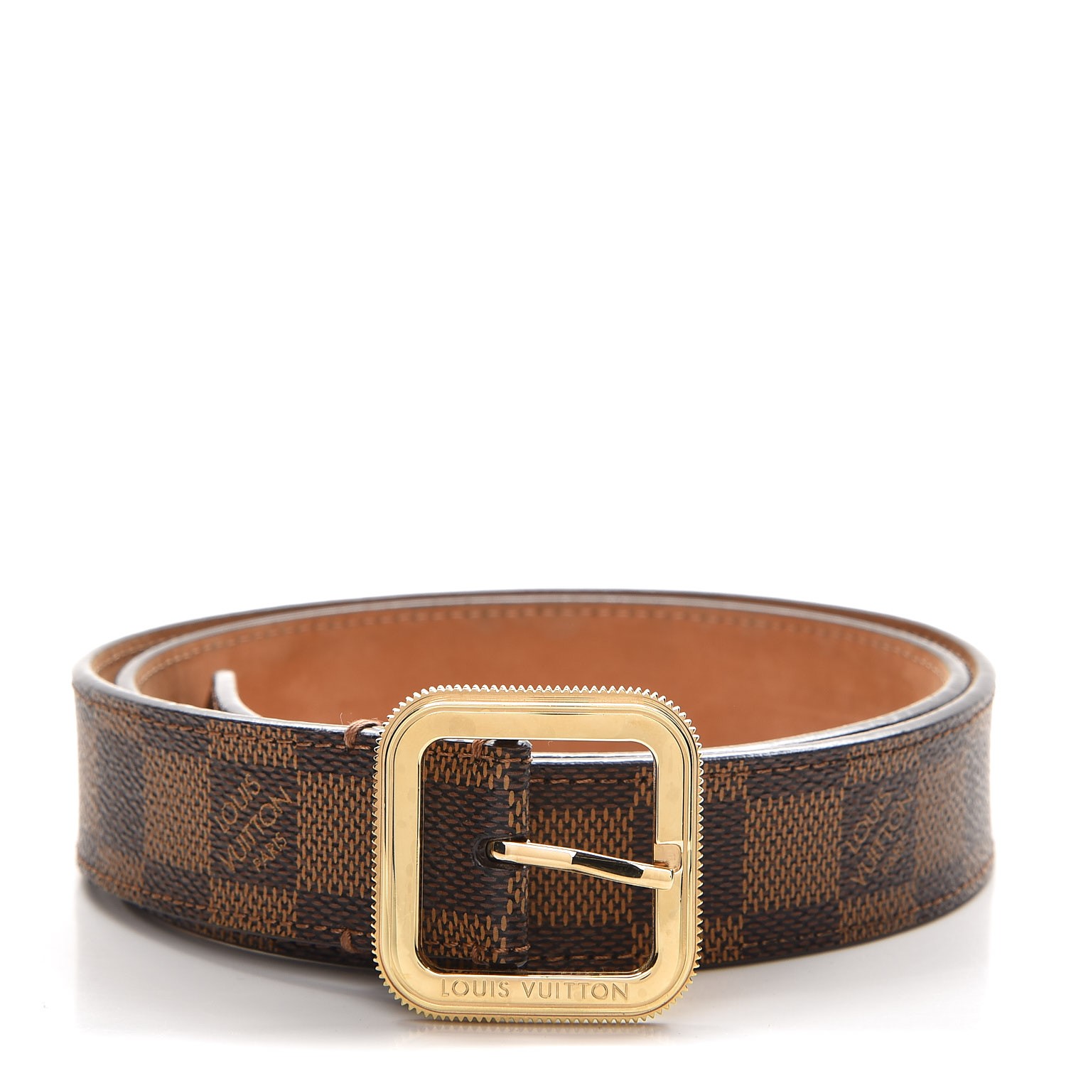 brown damier belt