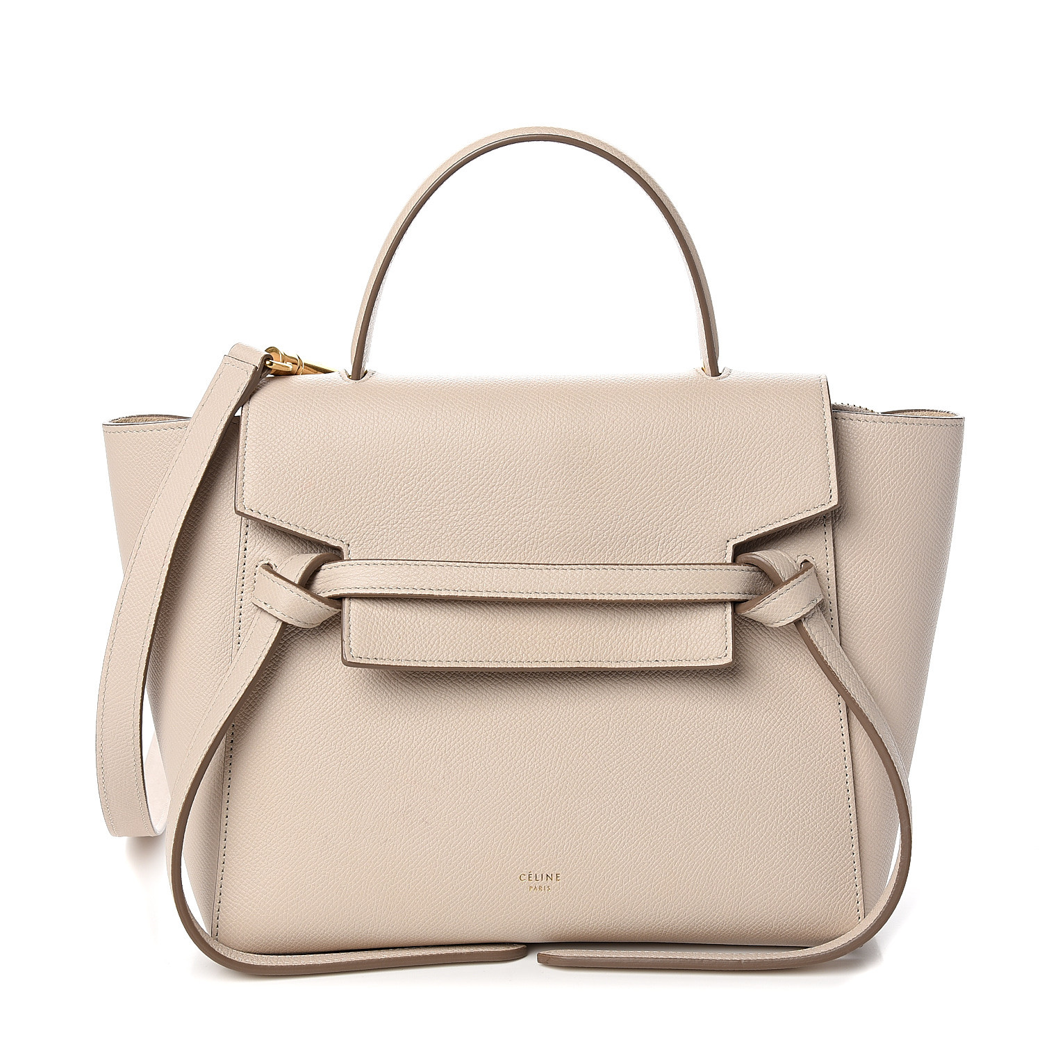 celine light taupe belt bag