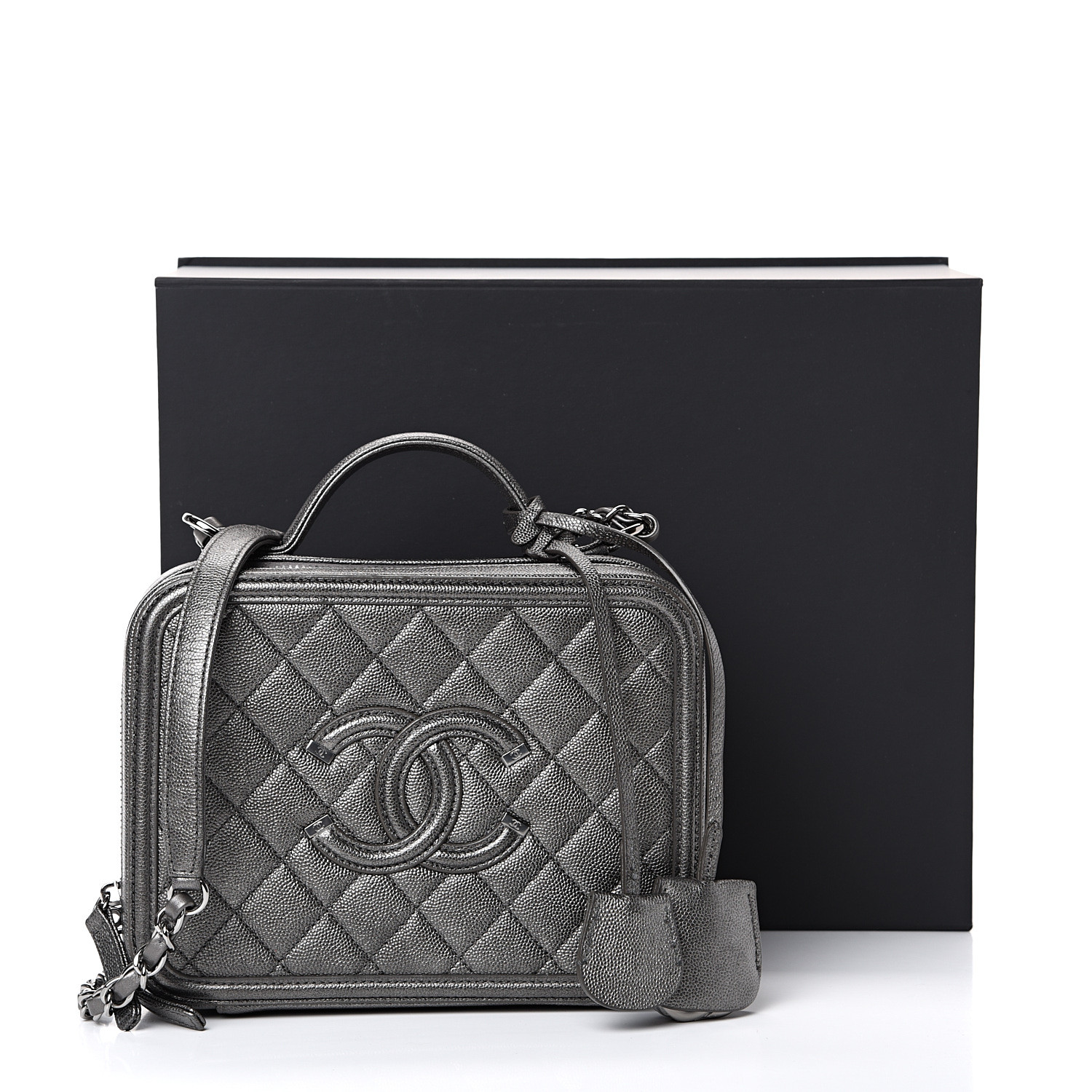 chanel filigree vanity case medium