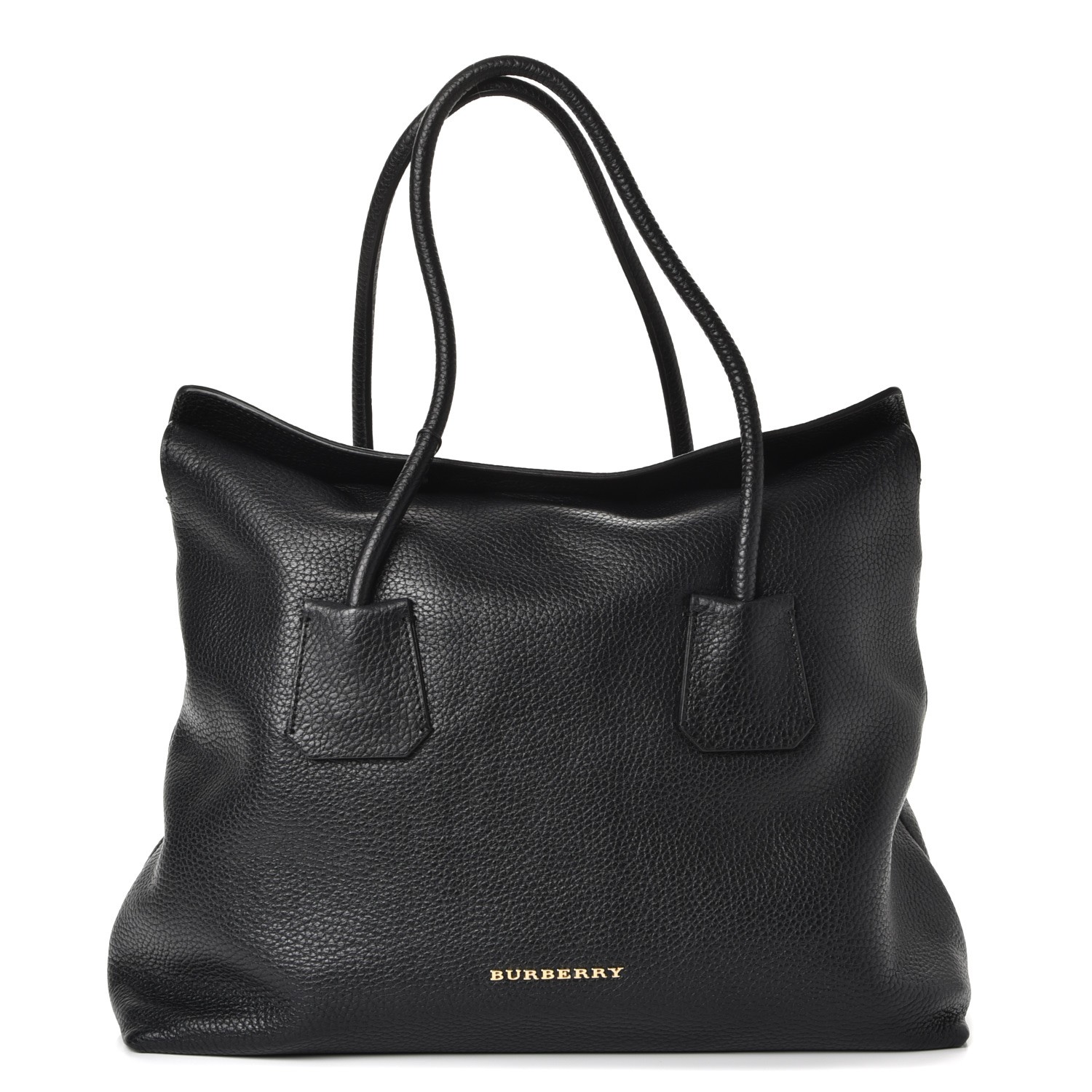 BURBERRY London Grainy Calfskin Medium Baynard Tote Black 238809