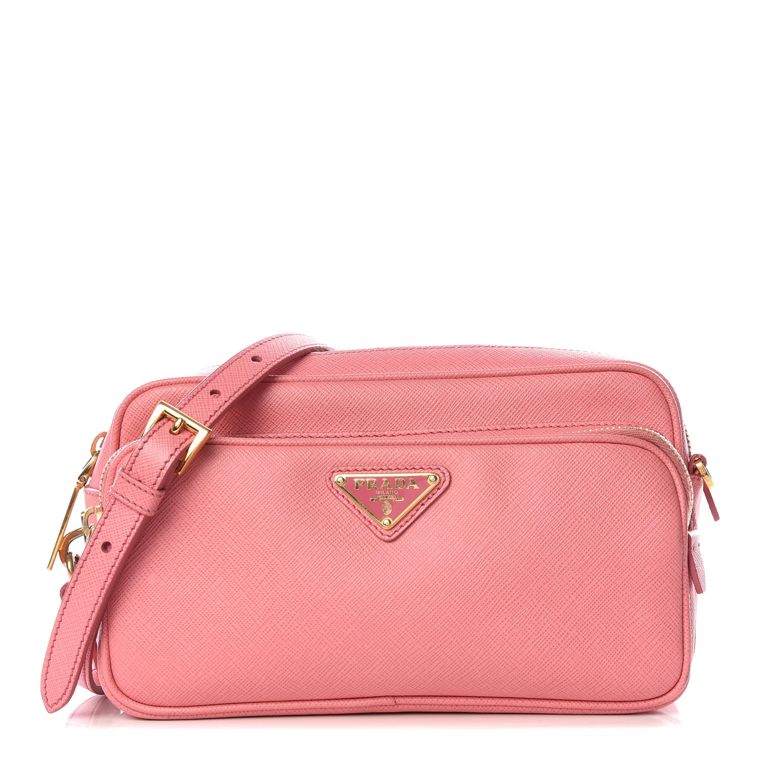 prada double zip crossbody bag