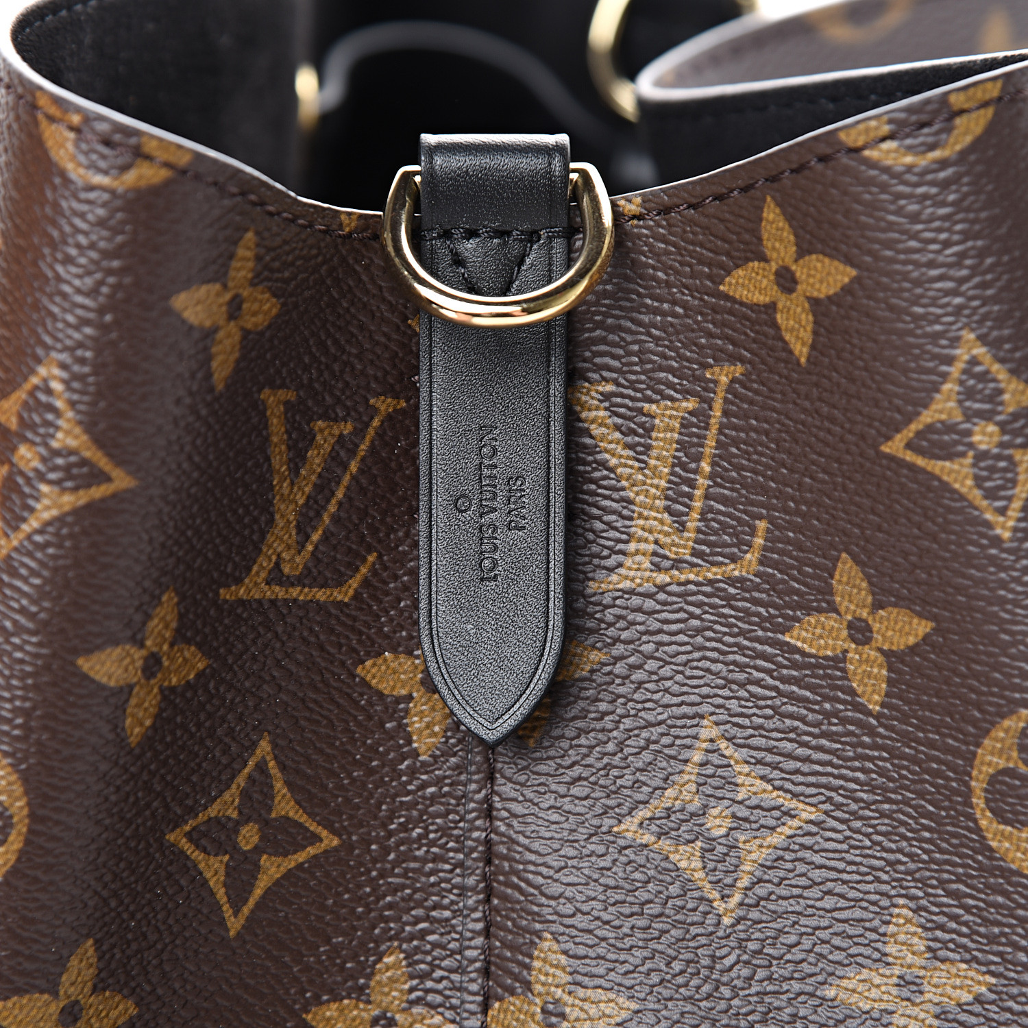 LOUIS VUITTON Monogram Neonoe MM Black 563366