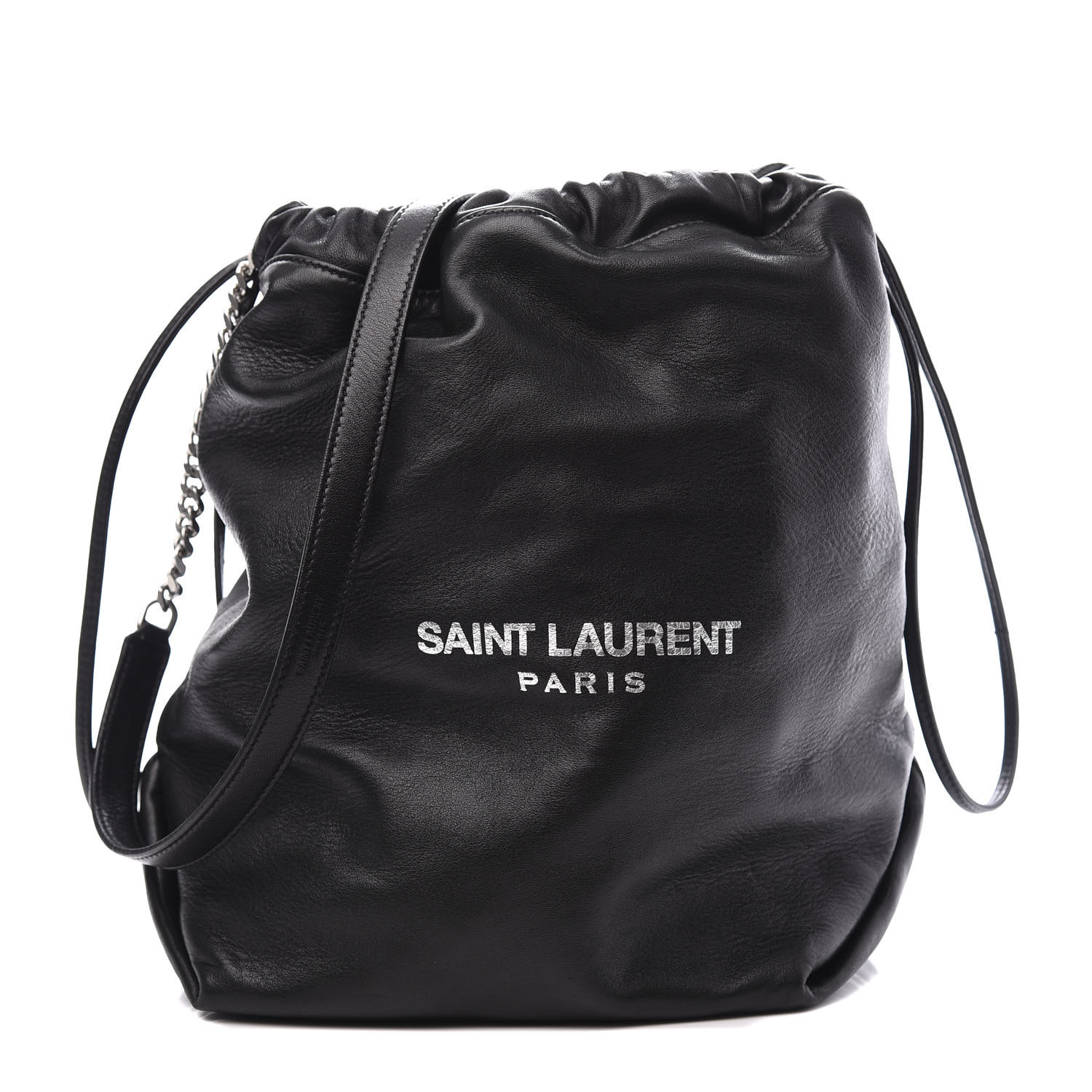 saint laurent drawstring bag