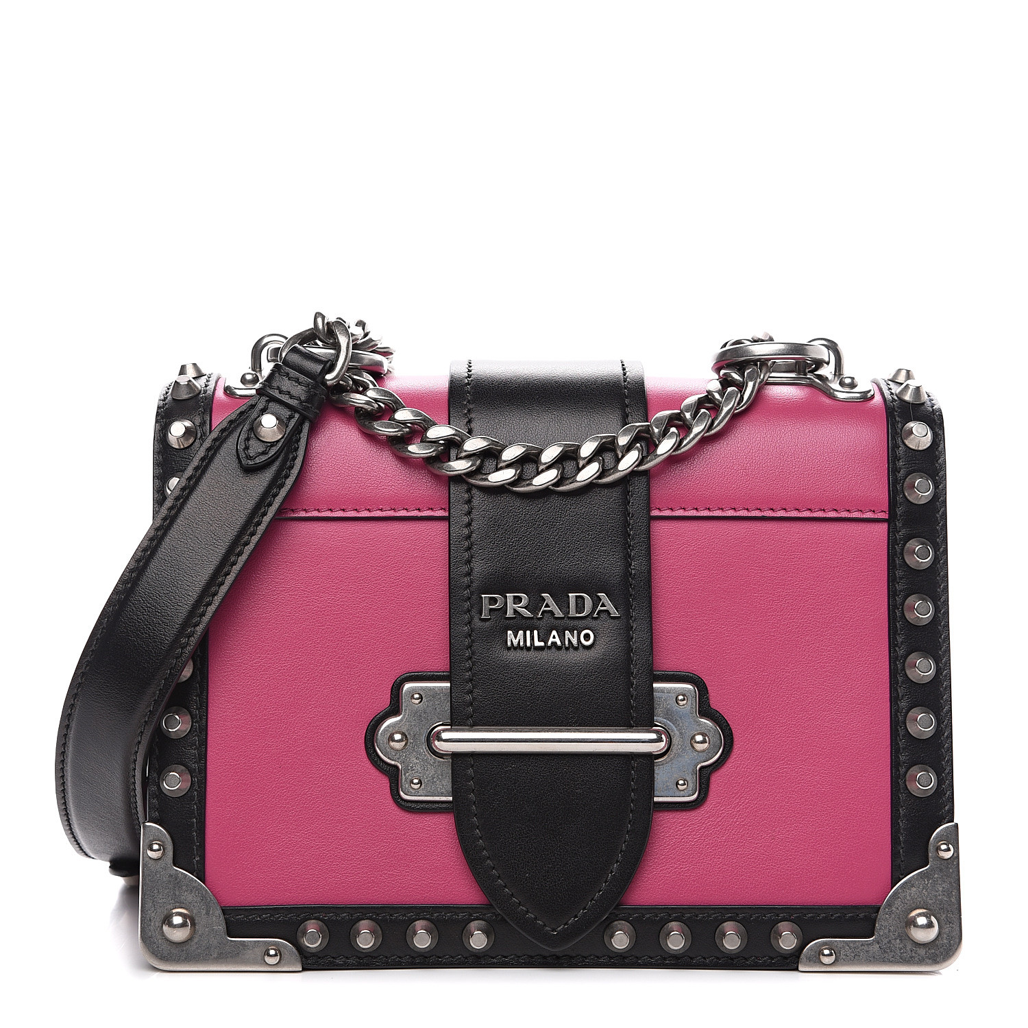 prada studded cahier bag