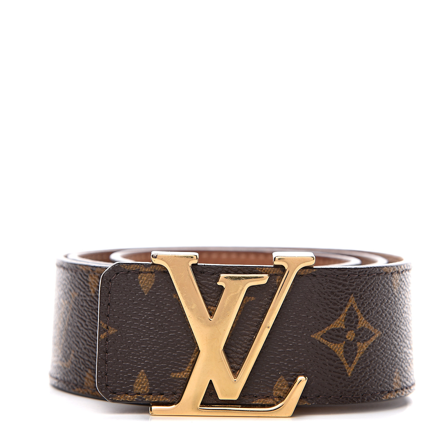 LOUIS VUITTON Monogram 40mm LV Initiales Belt 80 32 559869