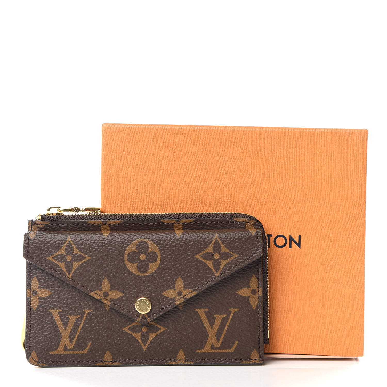 Louis Vuitton Authentic Croisette Damier Ebene Chain Wallet Come With Chain  , Dust Bag , Box Small Card Louis Vuitton Check More Pictures Shape for