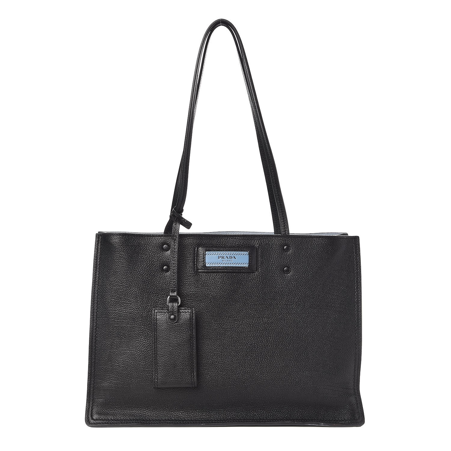 prada glace calf tote