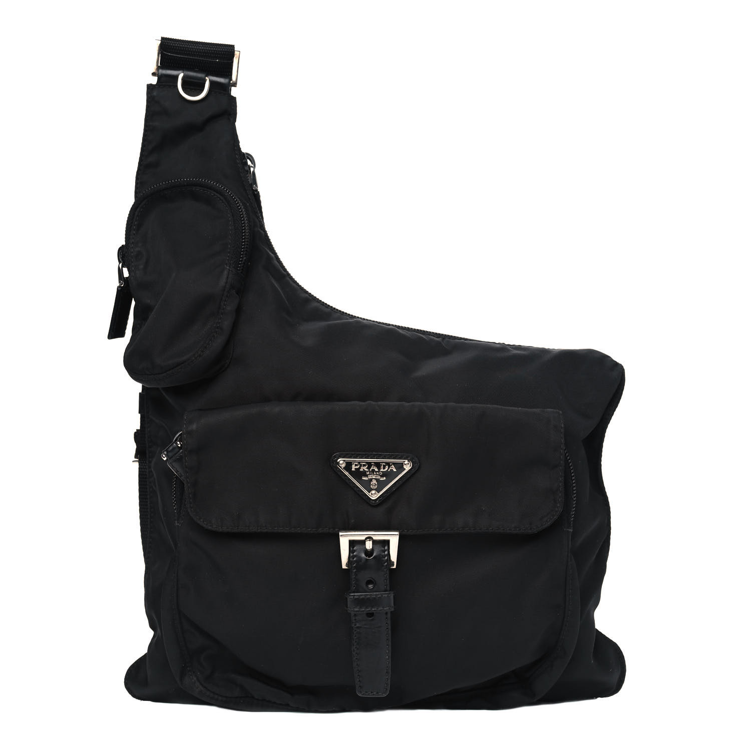 prada vela nylon messenger bag