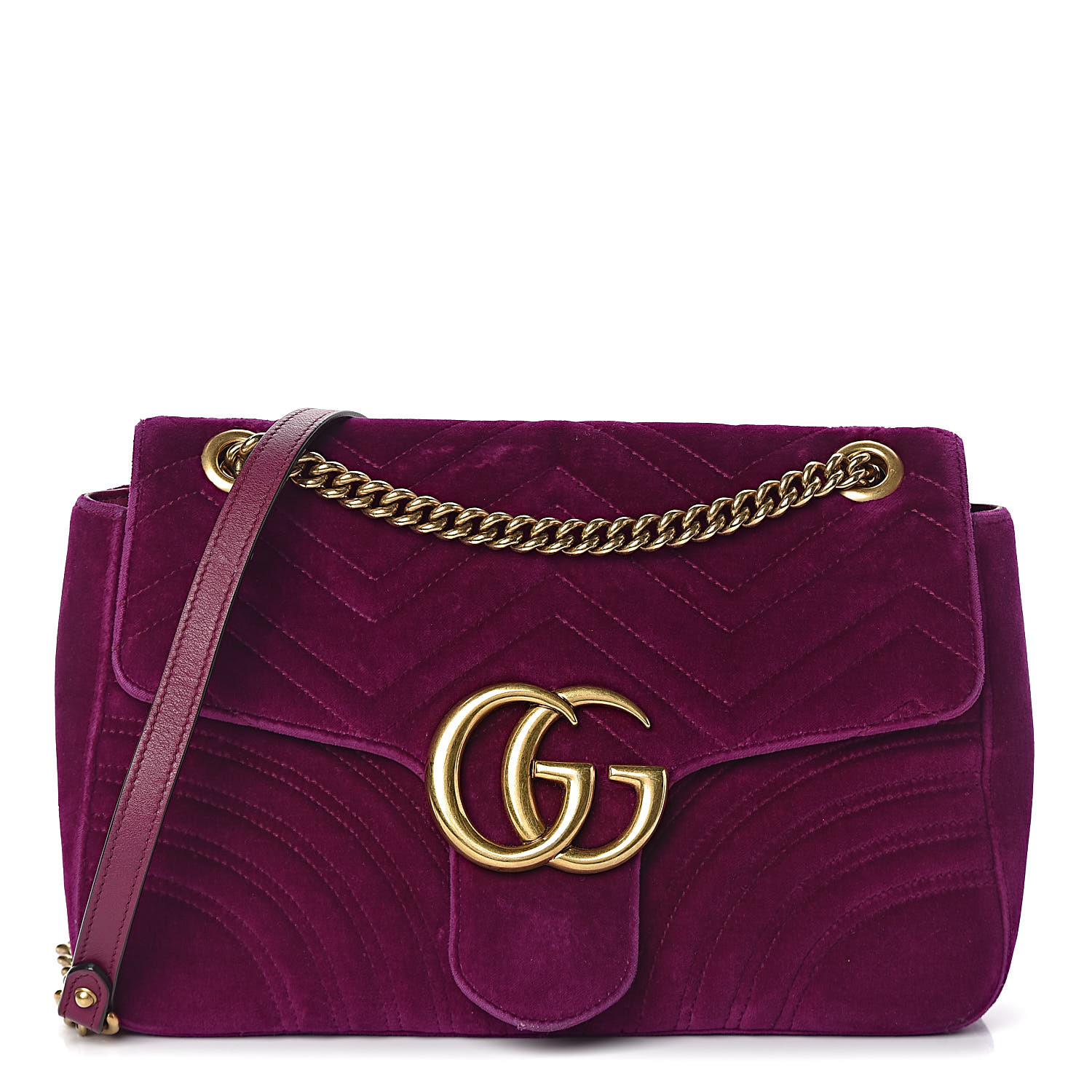 gucci fuchsia velvet bag