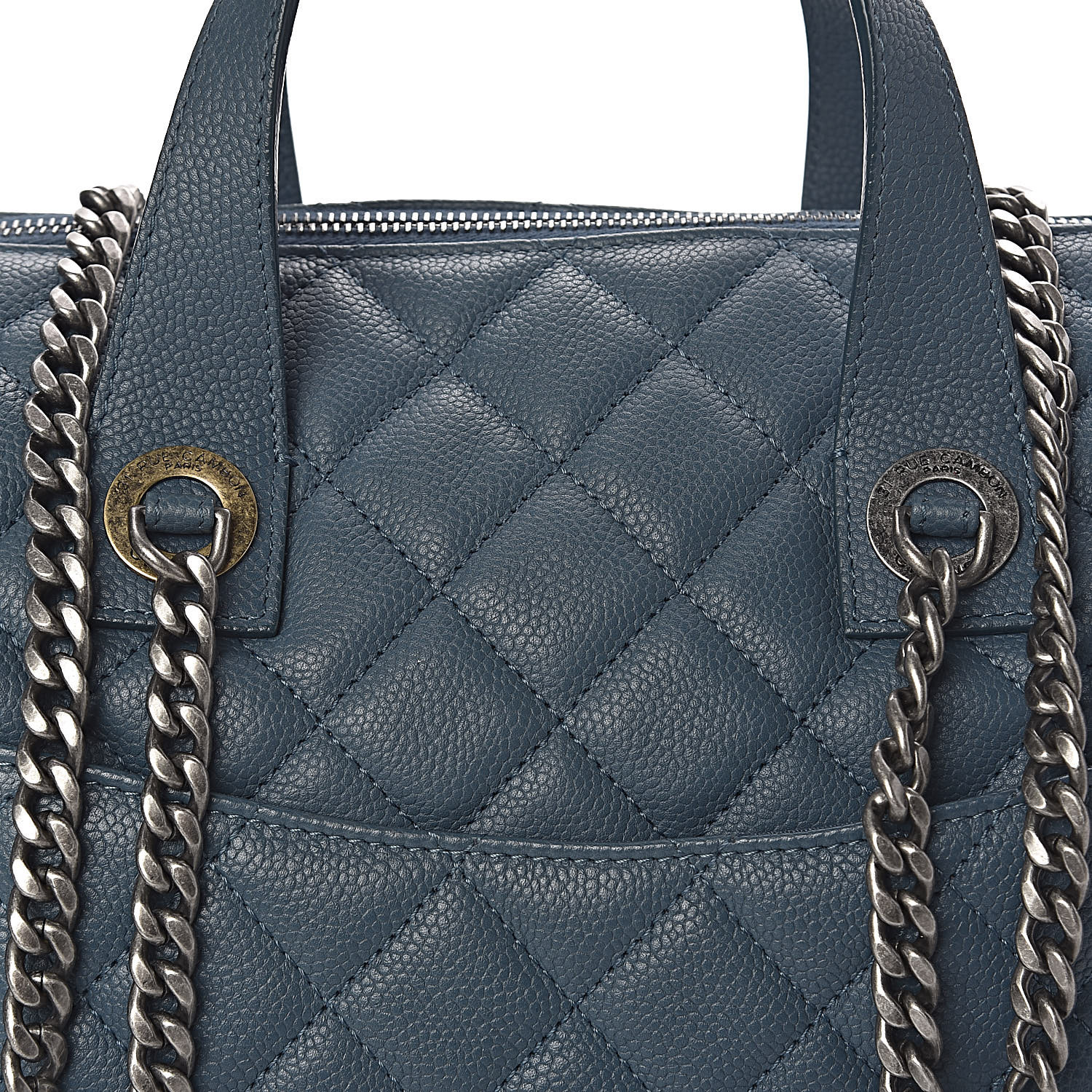 chanel quilted bowling bag