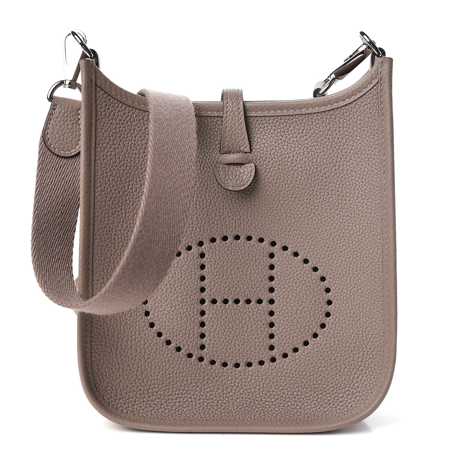 HERMES Taurillon Maurice Evelyne TPM Gris Asphalt 474958