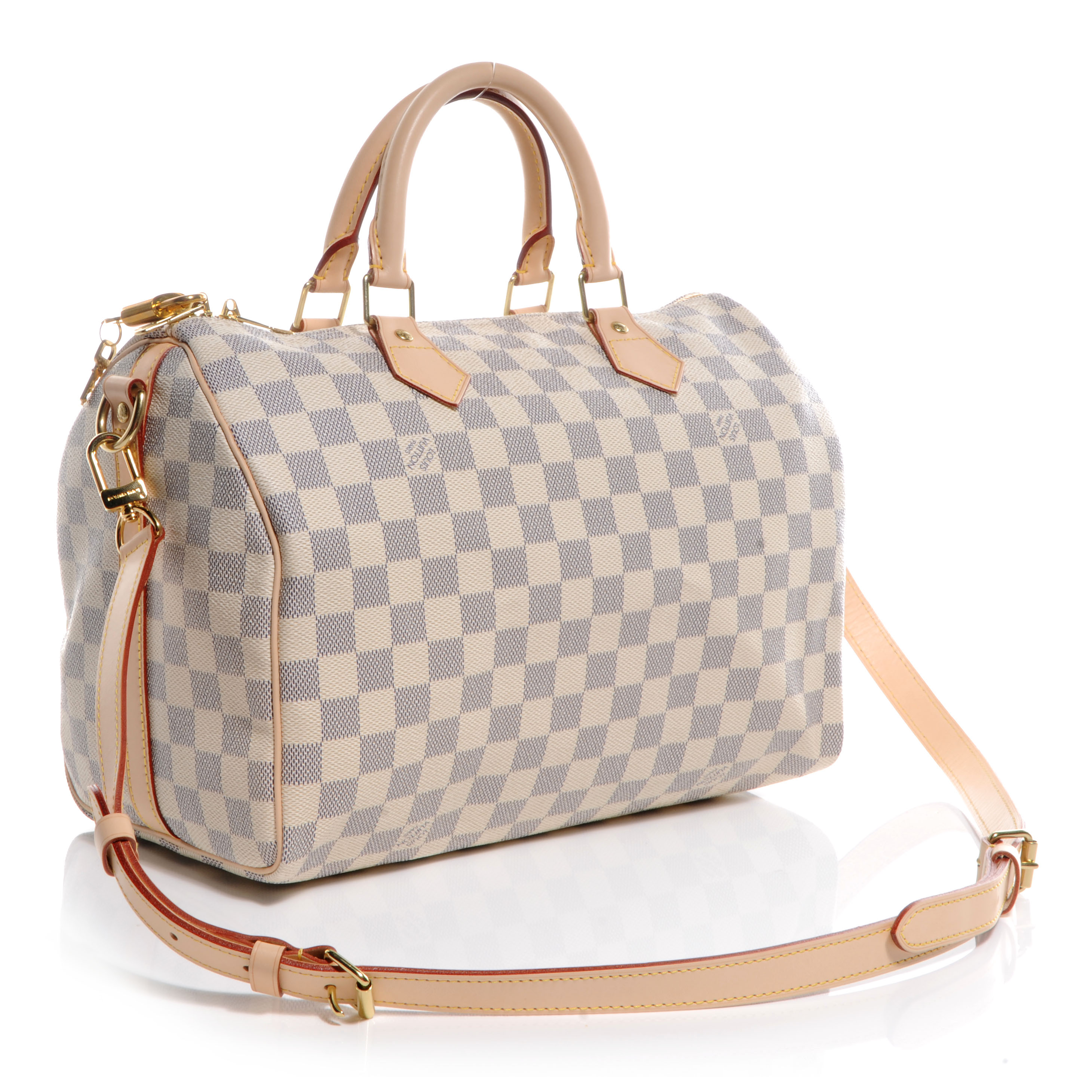 LOUIS VUITTON Damier Azur Speedy Bandouliere 30 63161